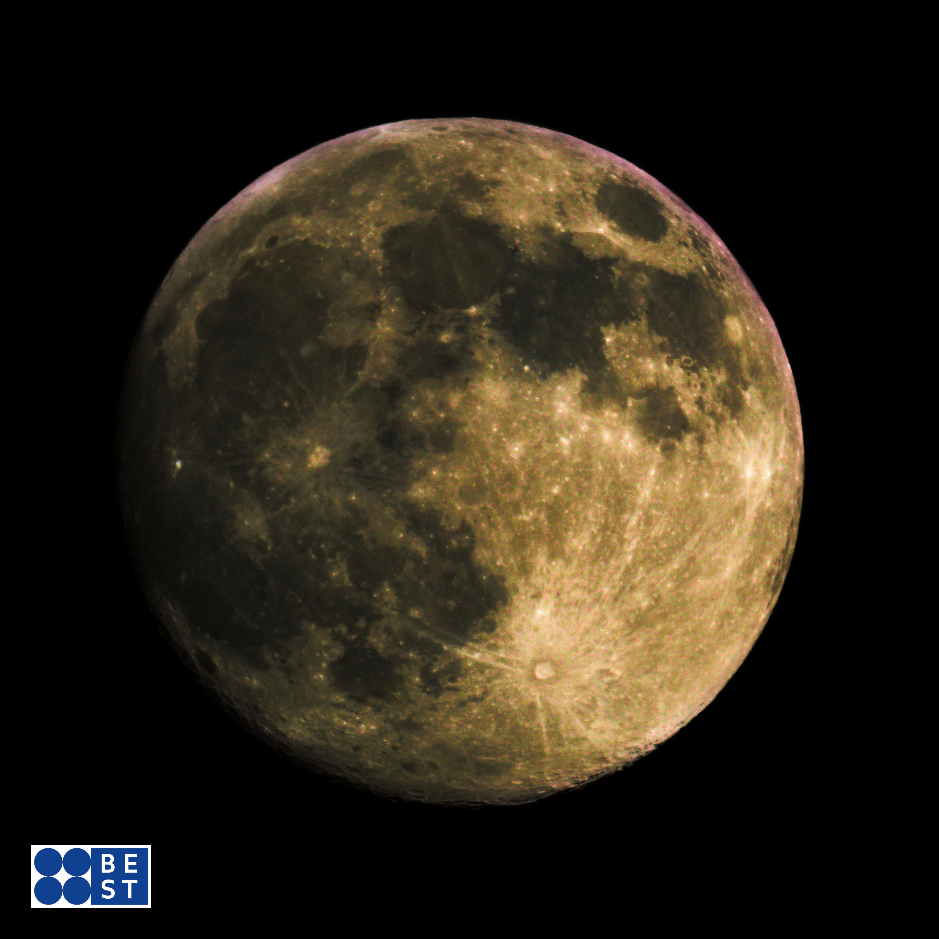 A picture of the moon taken by the Berry Empire Space & Telemetry team