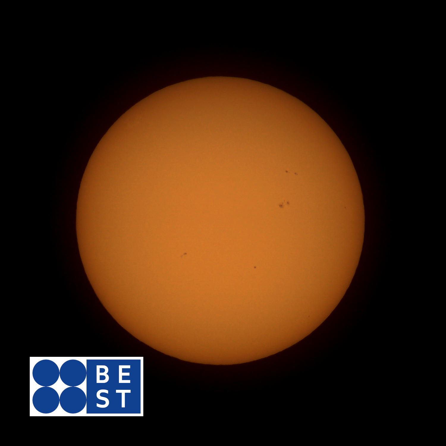 A picture of the sun taken by the Berry Empire Space & Telemetry team